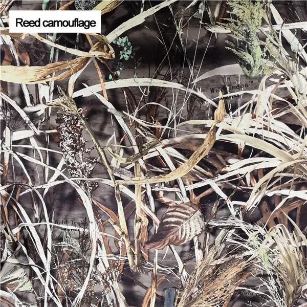 Reed camouflage Летняя и осенняя камуфляжная футболка с длинными рукавами и капюшоном с изображением бионического тростника или сосны; одежда для охоты; одежда с капюшоном для рыбалки - Цвет: Reed camouflage