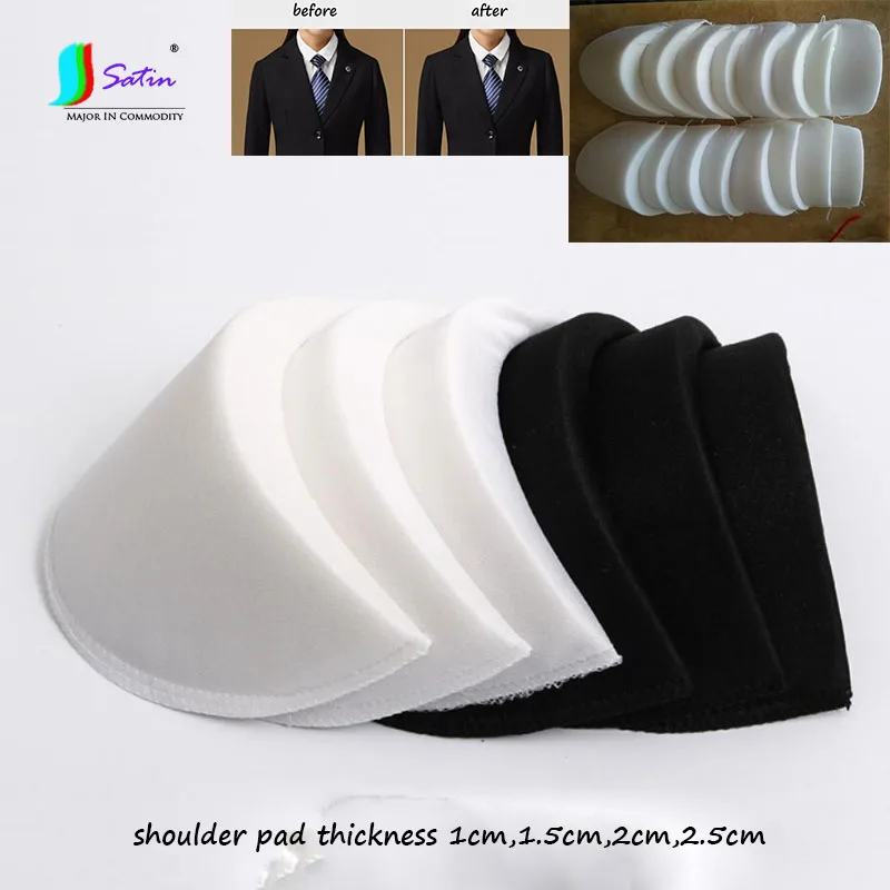 Оптовая продажа высокое качество 10 пар черно белые Наплечные подушечки из губки