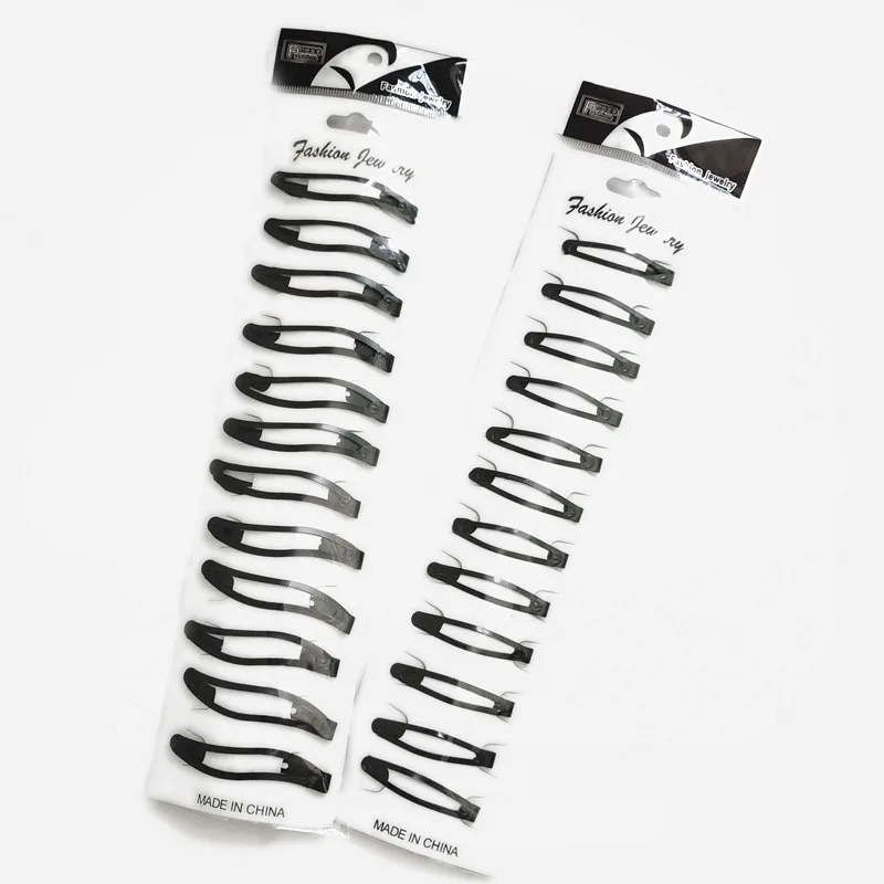 Черные металлические заколки для волос 12 шт./компл. BB головные повязки девочек