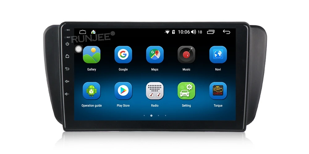 RUNJEE Android 9 9853 4 Гб 64 ГБ Автомобильный Радио мультимедийный плеер для Seat Ibiza 6j 2009 2010 2012 2013 2.5D экран gps видео