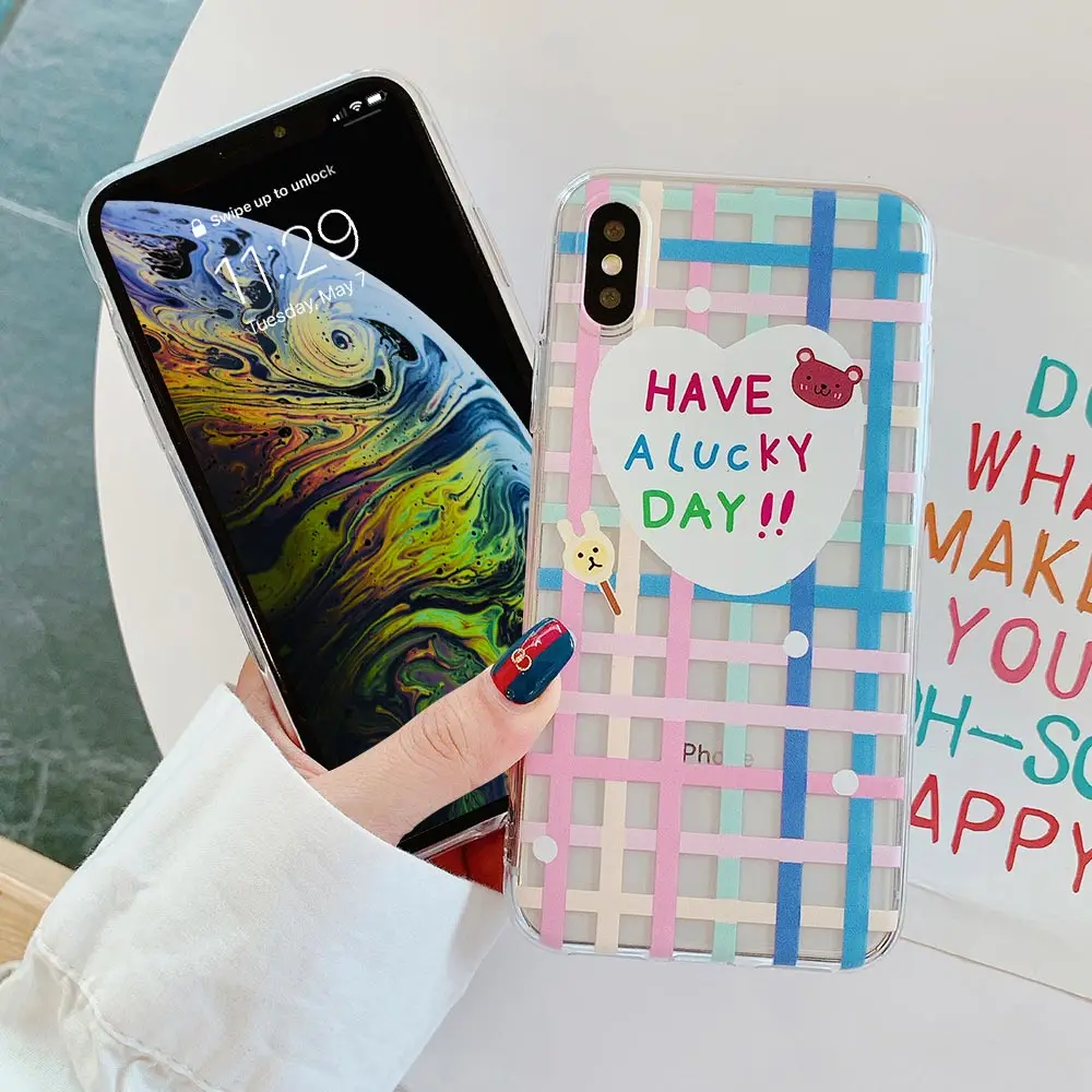 Чехол для телефона KISSCASE из ТПУ с мультяшным рисунком iPhone 11 мягкие чехлы XR Funda 8Plus XS