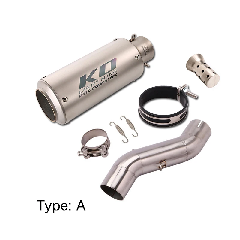 For Honda CBR400R CB400 2016-2020 Motorcycle Exhaust Pipe Middle Link Slip On 51mm Muffler Removable Db Killer Escapes | Автомобили и