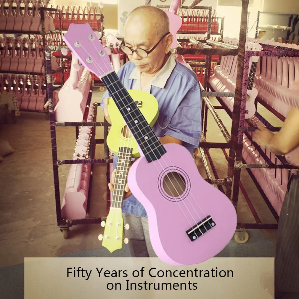 21 дюймов мини деревянная Гавайская гитара Мини укулеле симулятор гитары дети