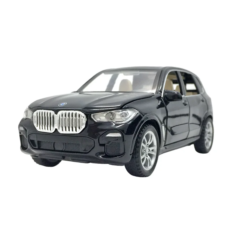 

Hot Diecast 1:32 BMW X5 Metal Alloy Car Model Toys for Boys Children Flash Simulation Toy Car Boy Gift 6 Open Door