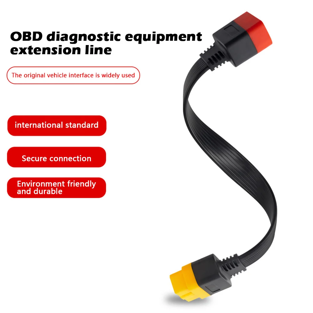 14 дюймовый OBDII OBD II 2 Удлинительный кабель 16 контактный разъем штырь гнездо