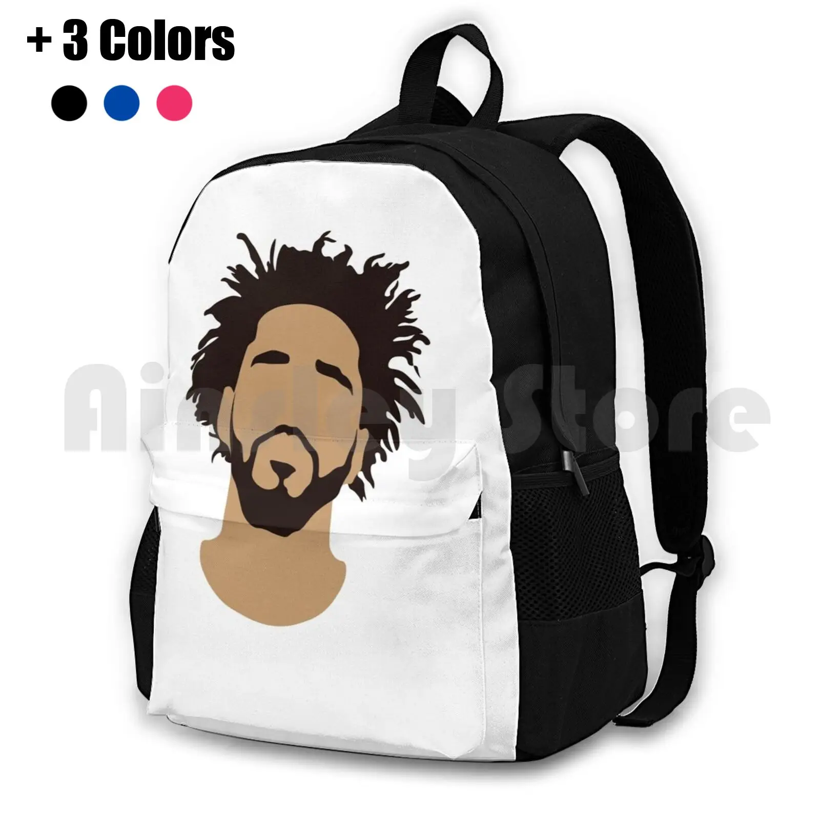 

J Cole Silhouette Outdoor Hiking Backpack Waterproof Camping Travel Jermaine Cole J Cole Rap Hip Hop Music Forrest Hills Drive