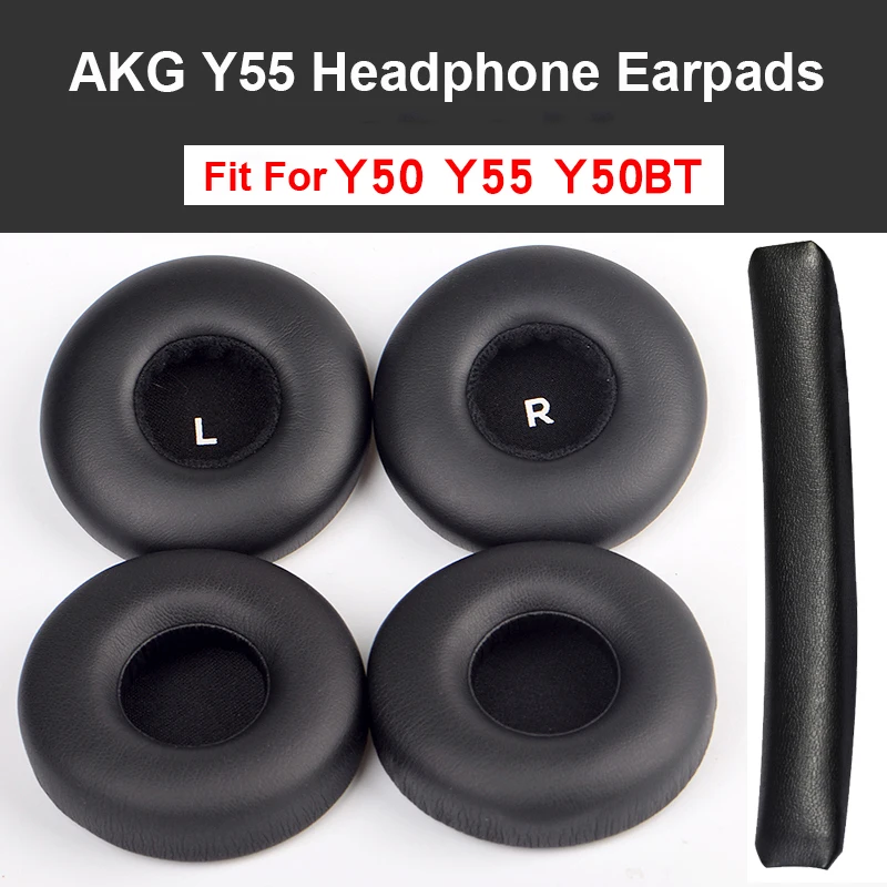 1 пара черный ушной вкладыш подушечки для подушек AKG Y50 Y55 Y50BT наушники вкладыши