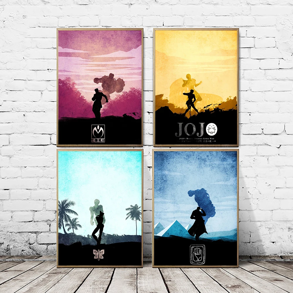 

JoJo s Bizarre Adventure Anime Wall Art Picture Posters Nordic HD Prints Canvas Painting For Modern Living Room Home Decor Frame