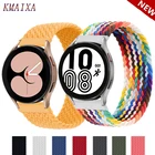 Ремешок 20 мм 22 мм для Samsung Galaxy watch 4 classicactive 2346 мм42 мм, плетеный браслет Соло для Huawei watch GT22ePro
