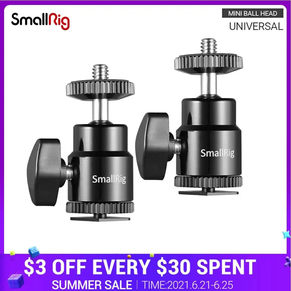 SmallRig крепление Горячий башмак для камеры 1/4 дюйма с дополнительным винтовым