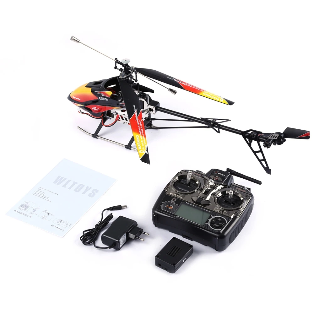 Вертолет WLtoys V913 с одним пропеллером 2 4 ГГц канала ЖК-передатчиком RTF | Игрушки и