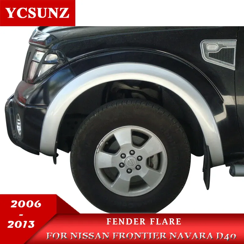 OEM крыло брызговиков вспышки арки колеса аксессуары для Nissan Frontier Navara D40 2006 2007 2008 2009