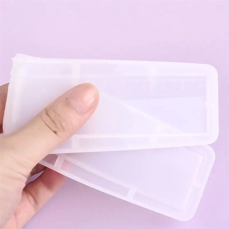 Линейка для поделок полимерная форма ручной работы транспортир треугольная