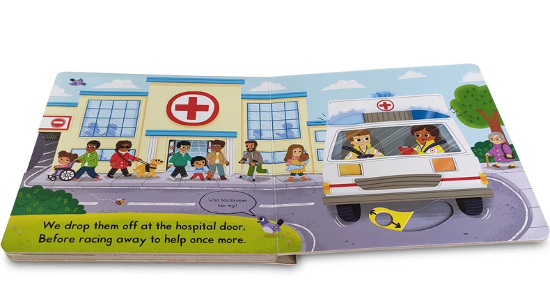 

Busy Ambulance Original English Children's Activity Board Books