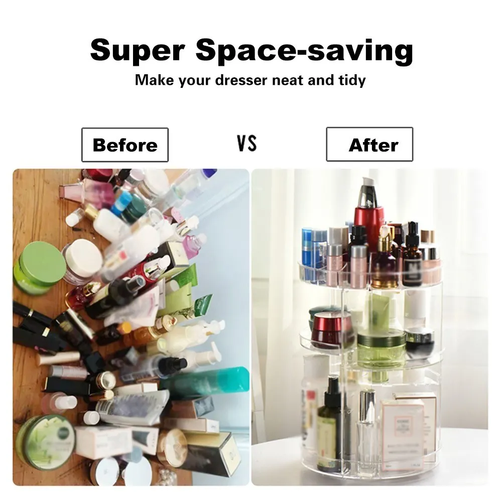 Многофункциональная косметическая коробка для хранения Прозрачная Акриловая