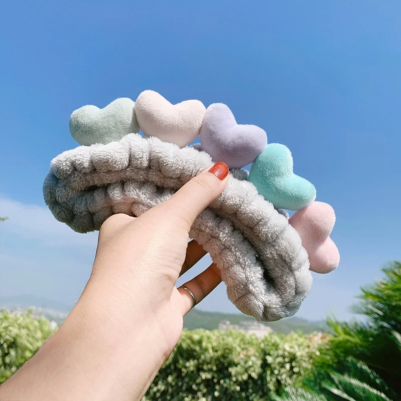 

TT Face Wash Hair Bands Apply a Facial Mask All-Match Outing Hair Band Love Headband Simple Tie Hair Accessories