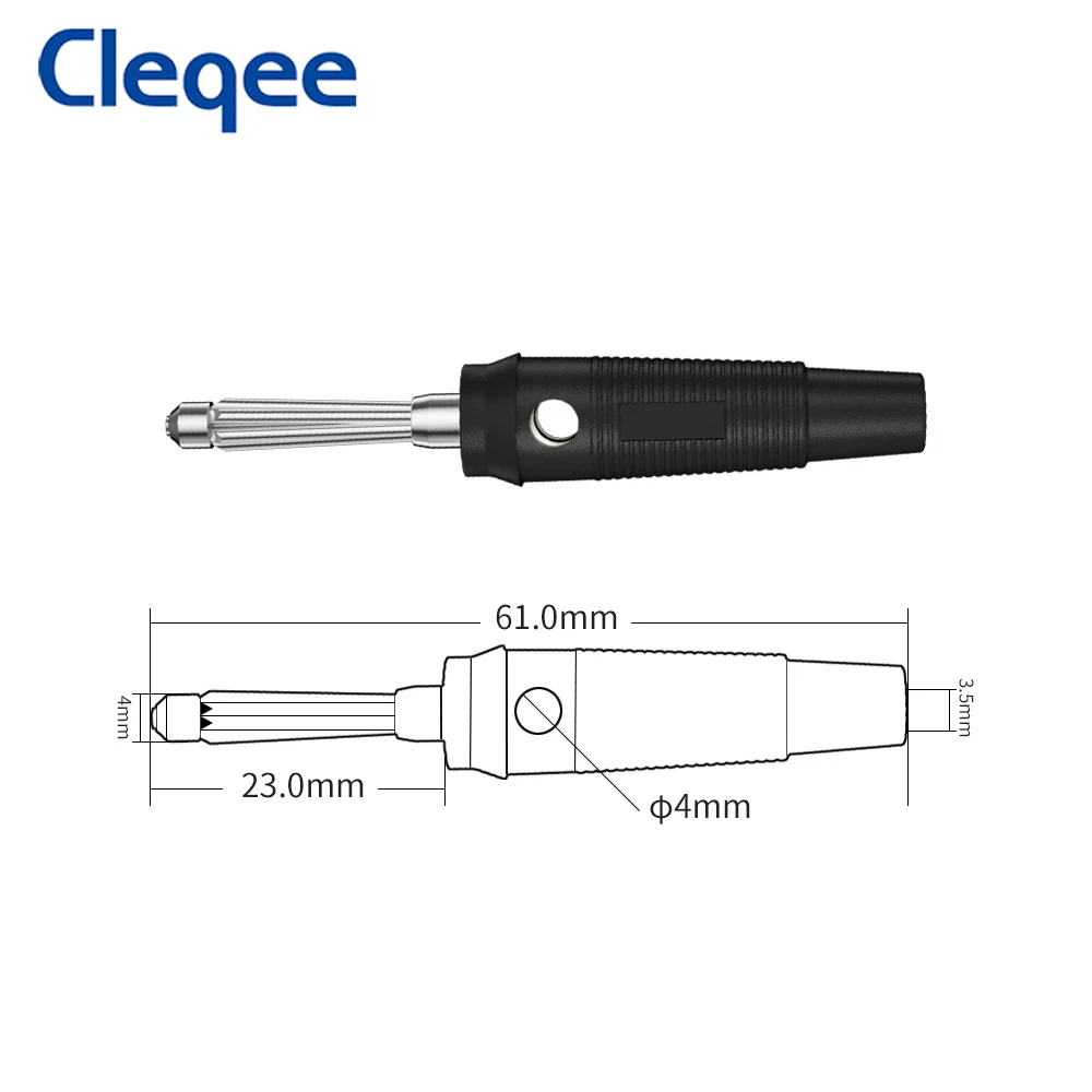 Cleqee P1203 BNC Male Plug to Dual 4mm Banana Coaxial Cable Oscilloscope Test Lead Stackable 120CM | Инструменты