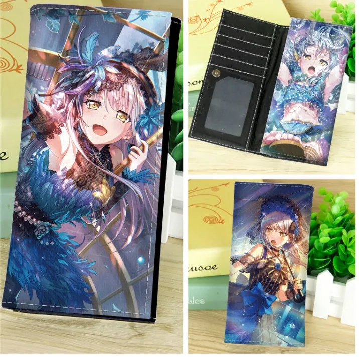 BanG Dream-2 Длинный клатч с зажимом для денег в стиле аниме «кинтуплеты», Touhou Project - Цвет: BanG Dream-2