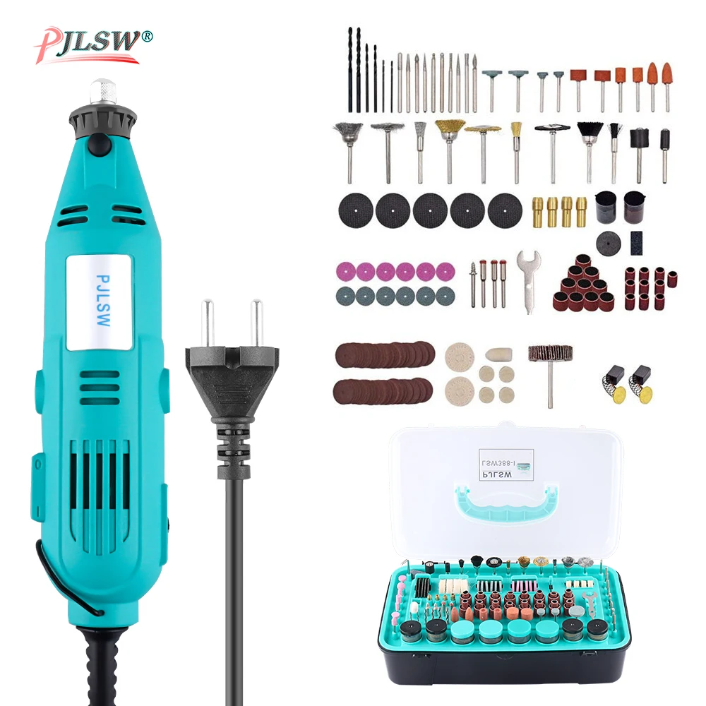 Electric Drill Electric Rotary Power Tool kit Mini Drill With Stand Clamp Accessories For Dremel Drill Machine cutting polishing