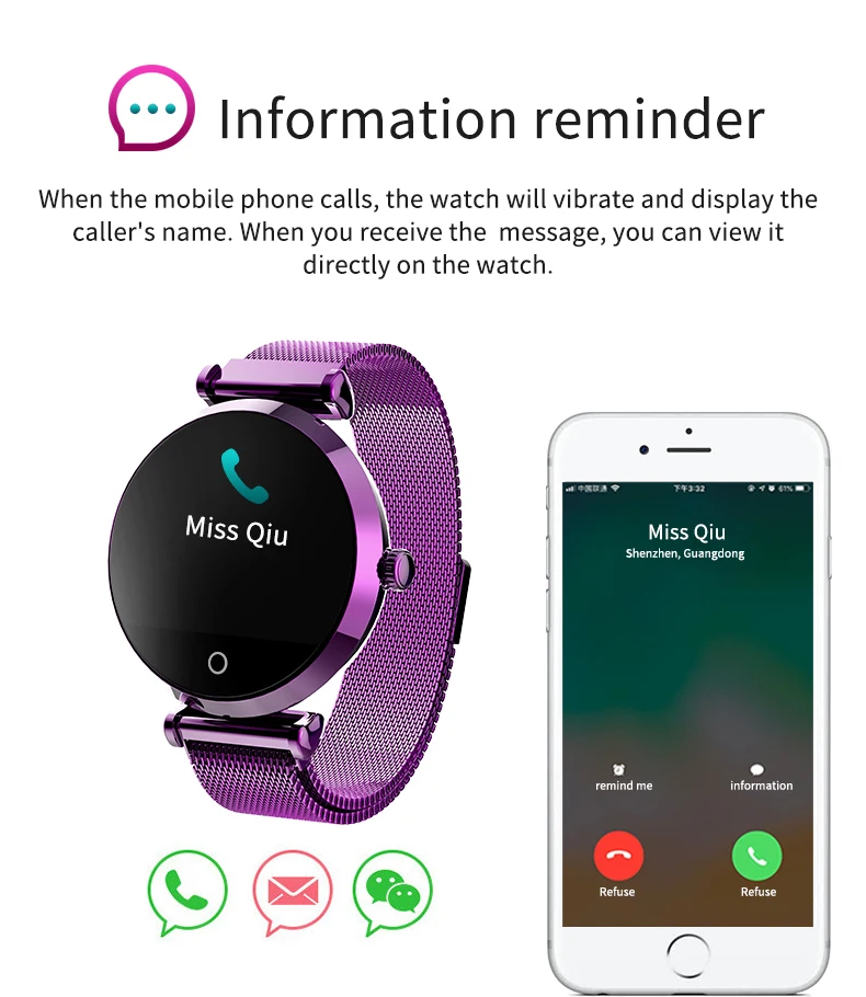 Для женщин модные часы Smart watch монитор сердечного ритма, с экраном сердцебиения, умные часы, Для мужчин умные часы Фитнес часы-браслет