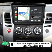 9 android navigation car video players central multimedia bluetooth carplay for mitsubishi pajero sport 2 l200 triton 2006 2015