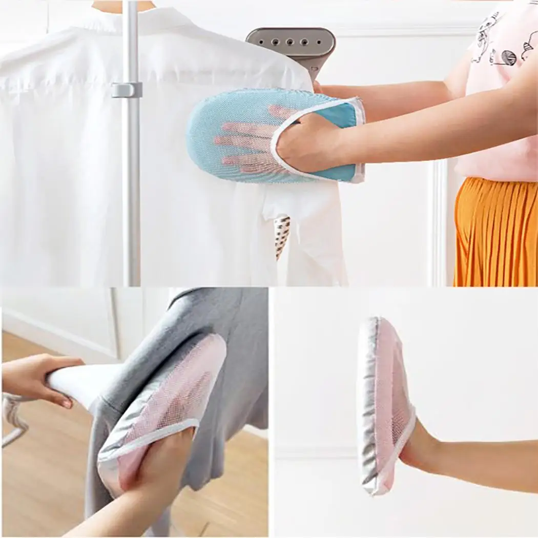 Железные теплоизоляционные перчатки прочная домашняя отпариватель одежды Синяя