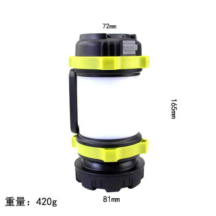 

Portable LED Camping Light Working Light Outdoor Tent Light Handheld Flashlight USB Rechargeable Waterproof Search Light