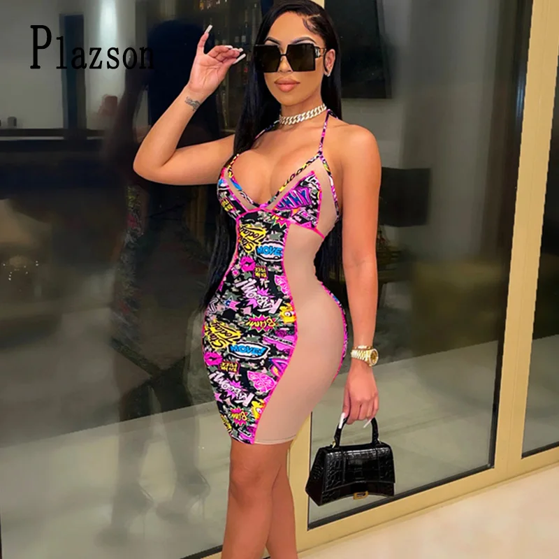 

Женское платье на бретелях-спагетти, с открытой спиной