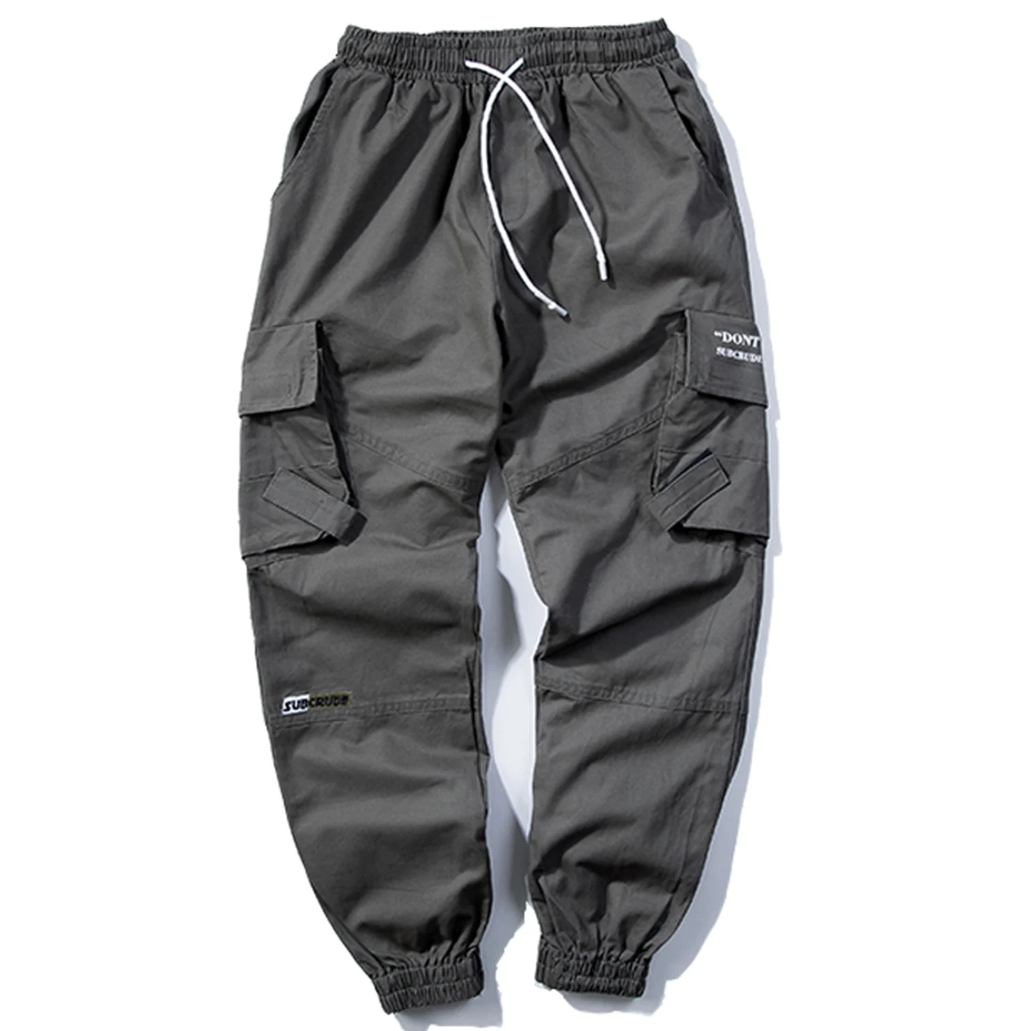 Брюки-карго мужские составного кроя с большими карманами повседневные Джоггеры