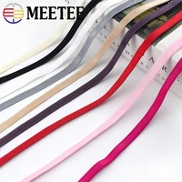 12pcs 6mm nylon elastic bands bra shoulder strap for underwear tape rubber band diy sewing clothing accessories 1pc45meters