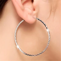 new 925 sterling silver earrings 5cm3cm car flower fashion earrings dress women jewelry gift