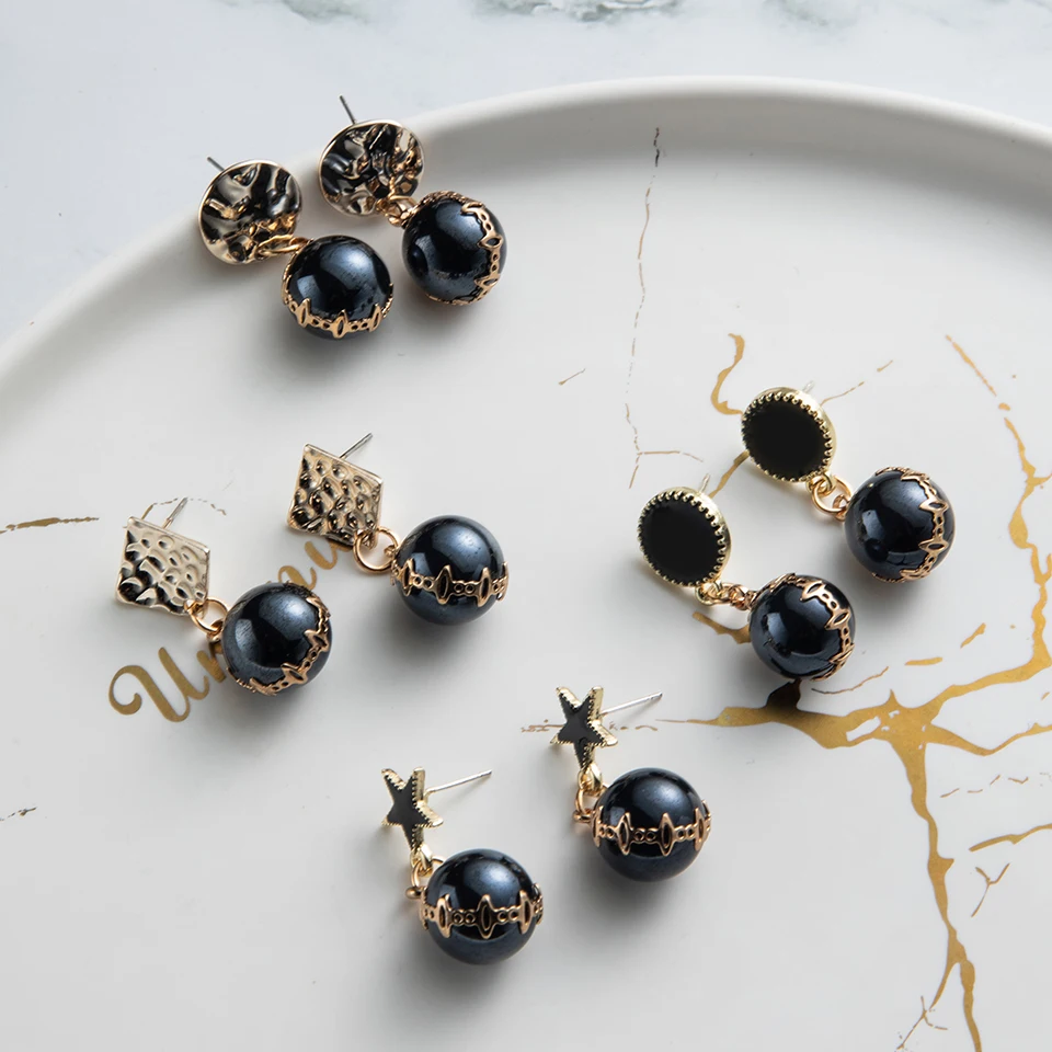 Корейские серьги для женщин и девушек минималистичные милые висячие модные