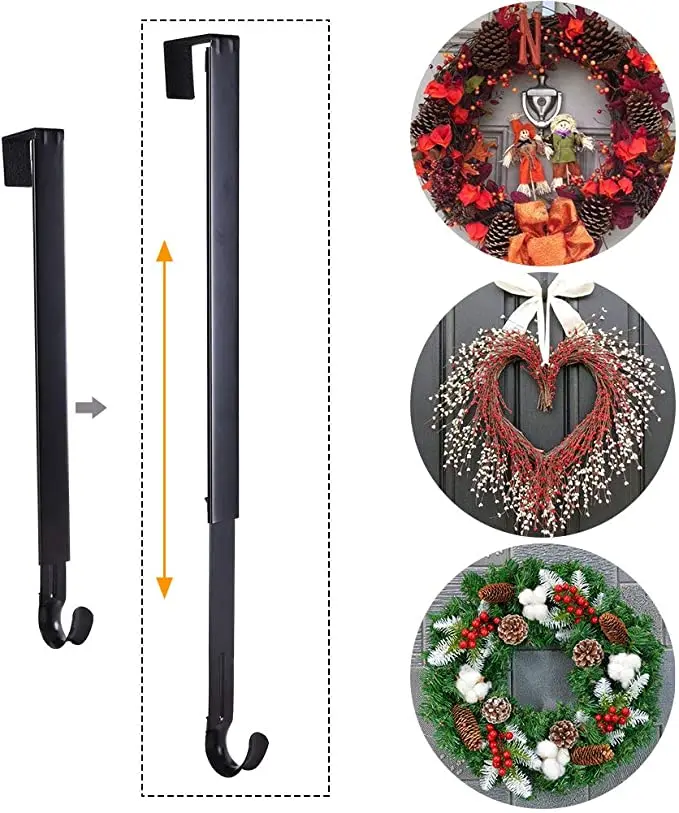 Вешалка для венка металлическая телескопическая без отверстий из нержавеющей