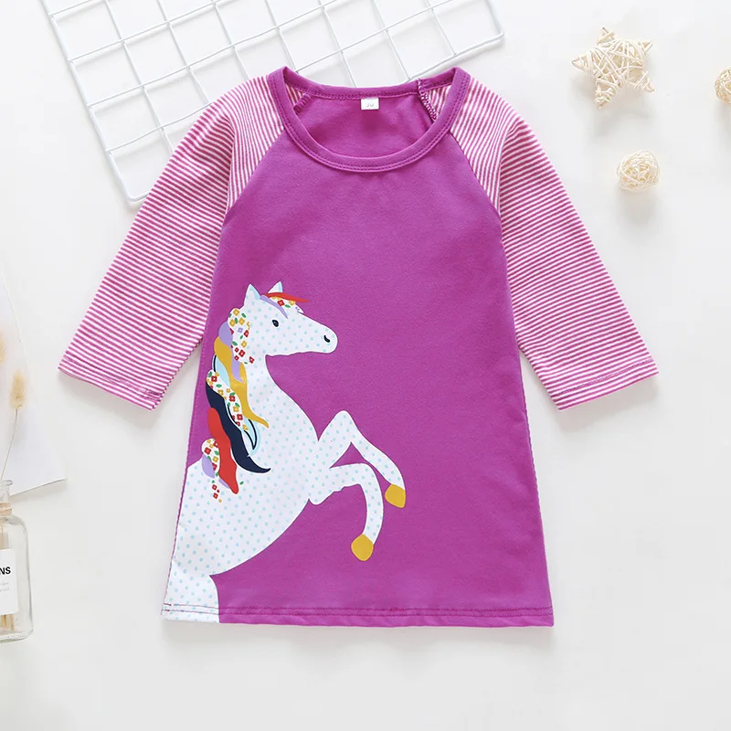 Детское платье для девочек платья с длинным рукавом малышей летняя детская