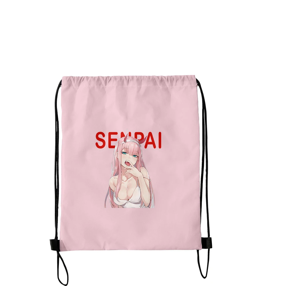 

Darling In The Franxx Handbags Drawstring Travel Women's Handbags Bag Shopping Bags Reusable Shoulder