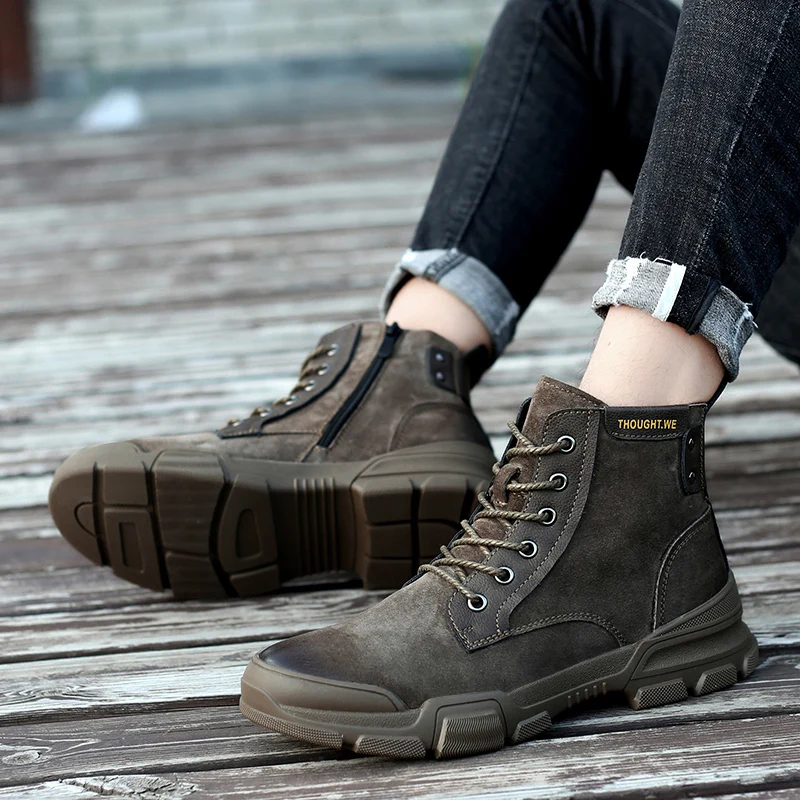 Новые ботинки зимние военные кожаные для мужчин боевые тактические askeri bot
