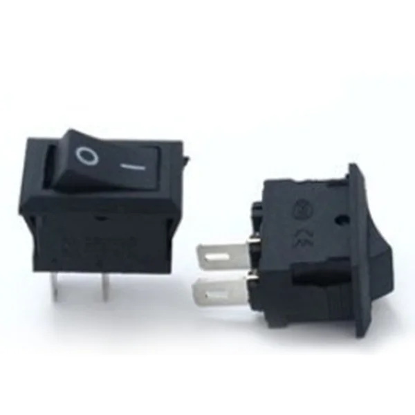 5 шт. KCD11 101 3A/250V маленький черный 10*15 мм SPST 2PIN на включение/выключение G130 лодка