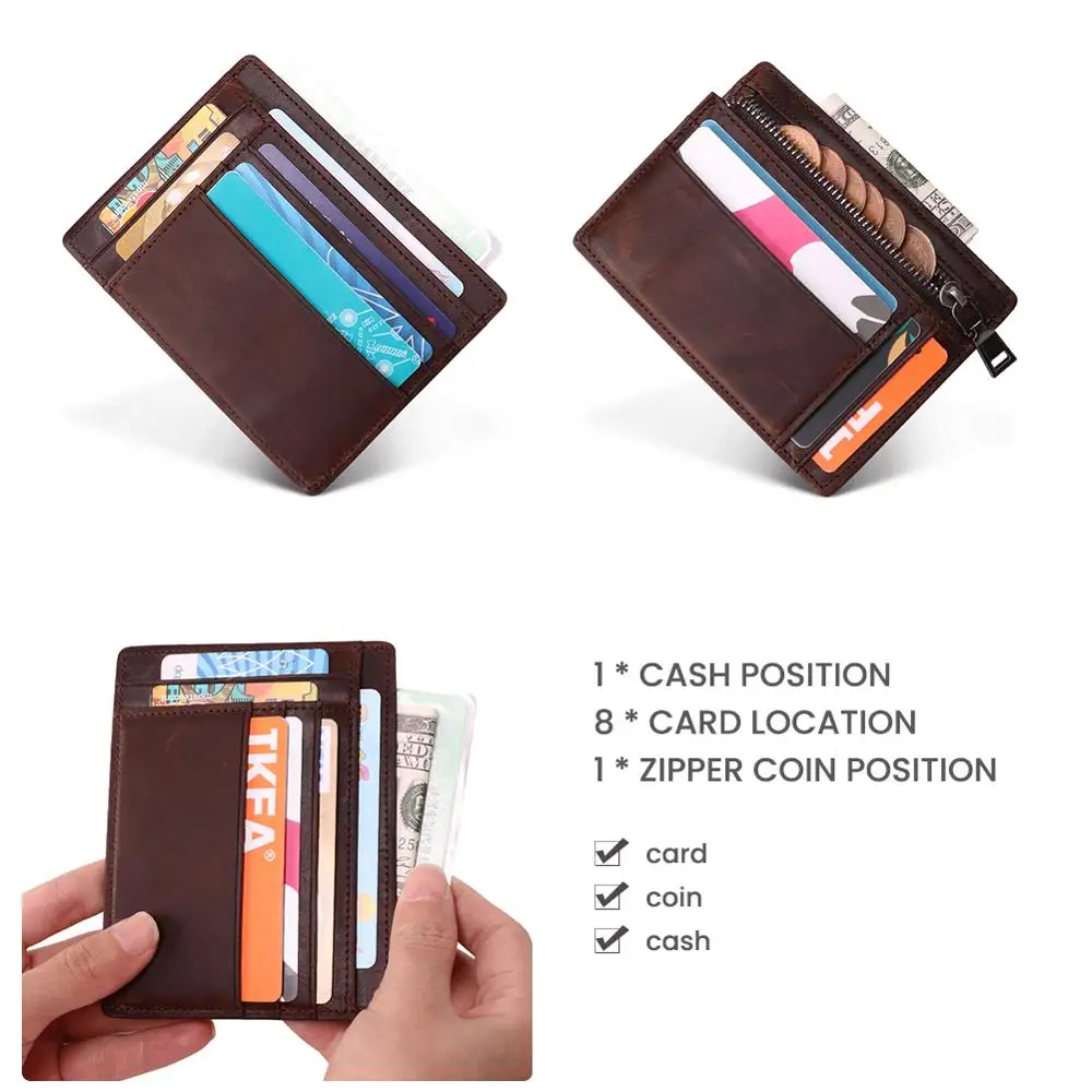 Joyir из натуральной кожи держатель для карт бумажник RFID Кредитная карта ID с