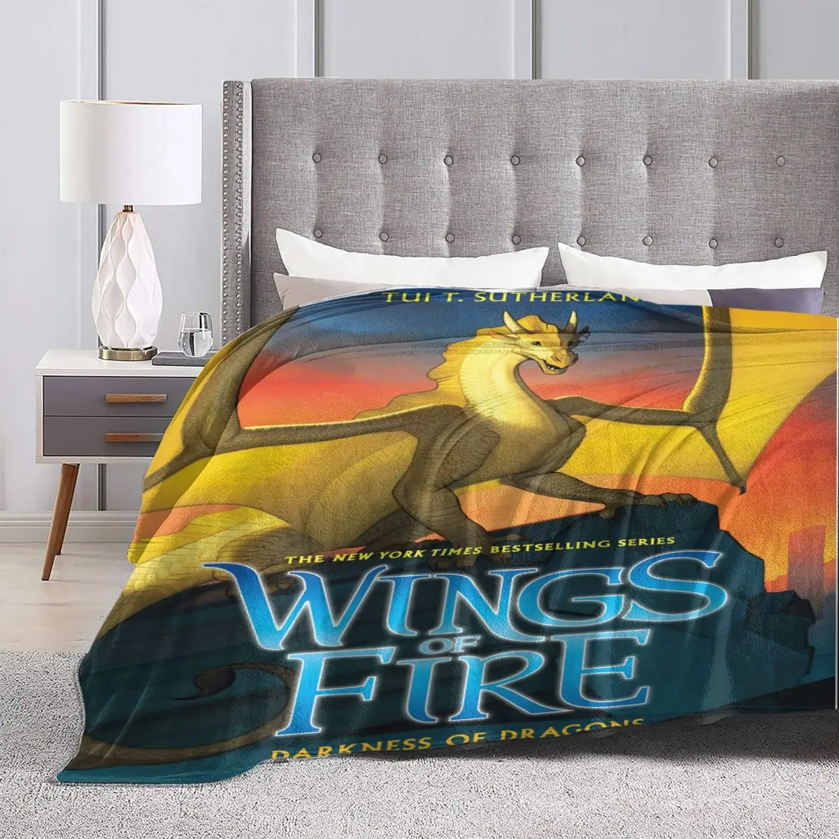 Одеяло с изображением крыльев огня из второй дуги темноты дракона одеяло для