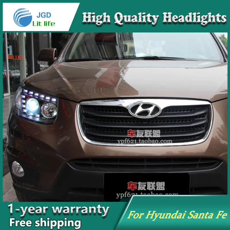 Автомобильный светодиодный фонарь Clud Style для Hyundai Santa Fe SantaFe сигнал | Фара для авто в сборе -32784643289