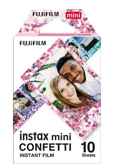 Оригинальная белая пленка для Fuji Instax пленка для камеры моментальной печати Mini пленка Fuji instax для Поляроида mini камера 7 фотоаппаратов моментальной печати 7s 8 9 25 50s 90 SP-1 2 фотобумага - Цвет: confetti