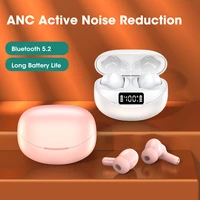 niye anc noise canceling bluetooth headset tws earbuds touch control wireless earphone sports aac earphones hd call handfree
