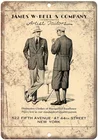 James W Bell Company жестяная вывеска для одежды в гольф художественное настенное украшение, винтажная алюминиевая Ретро металлическая вывеска