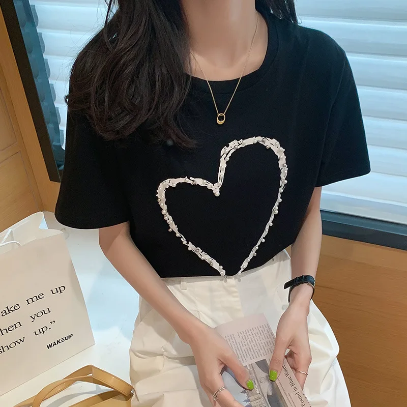 

Print Loose Female T-Shirt Japanese Harajuku Tumblr Casual Women Black