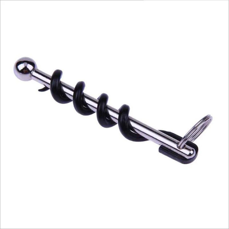 Creative Multifunctional Mini Outdoor Stainless Steel Red Wine Corkscrew Bottle Opener with Ring Keychain | Дом и сад
