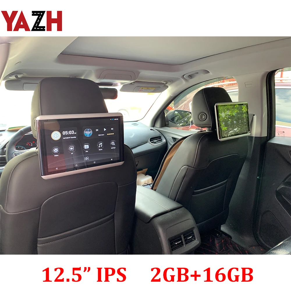 12 5 дюймов 2 ГБ + 16 Android 10 0 подголовник монитор же Экран 4K 1080P MP5 WI