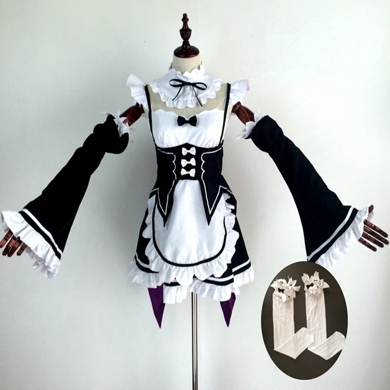 Аниме Re:zero Kara Hajimeru Isekai Seikatsu Life In a Different World Ram Rem костюм для косплея платье служанки