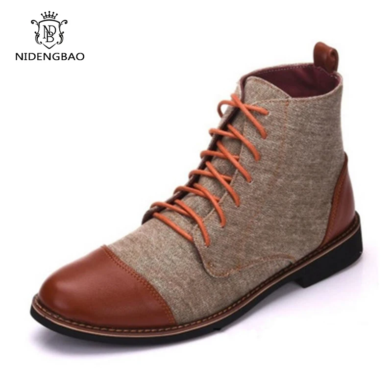 

Men Shoes Big Size 47 48 Spring High Top Ankle Boots Pointed Toe Men Casual Shoes Fashion Style Hot Sale Business Men Boots