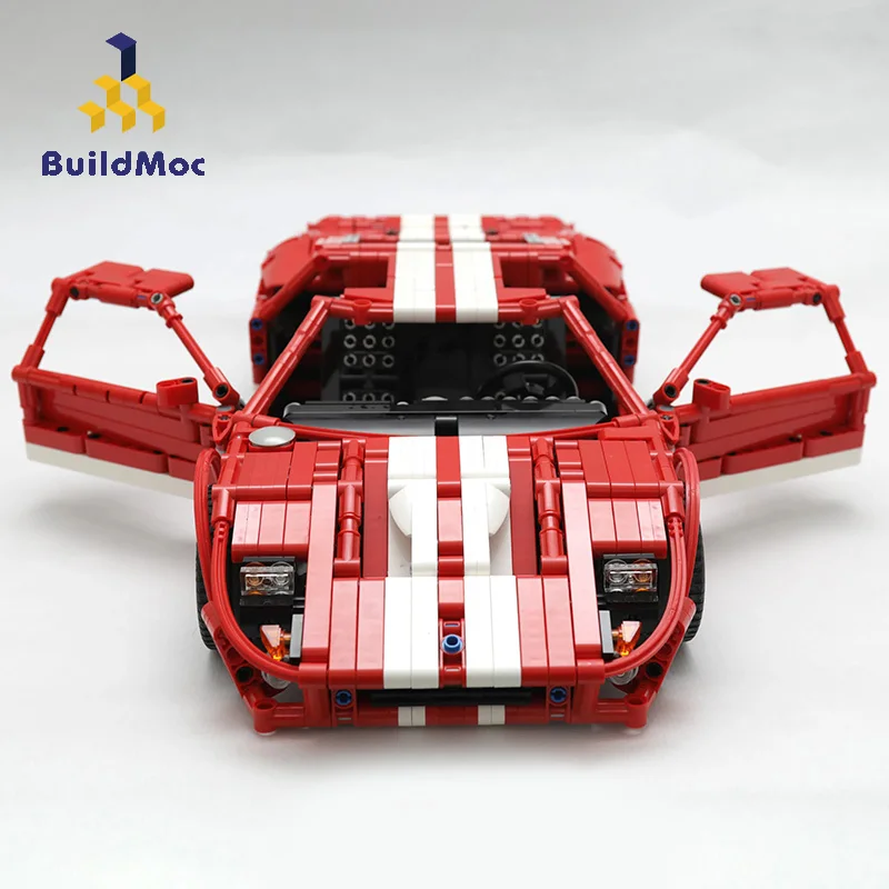 BuildMoc технический автомобиль Supercar MOC спортивный Гонки Roadster строительные блоки