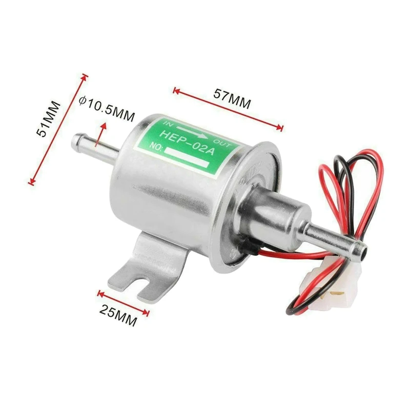 Универсальный 12V HEP-02A топливоперекачивающий насос встроенный электрический